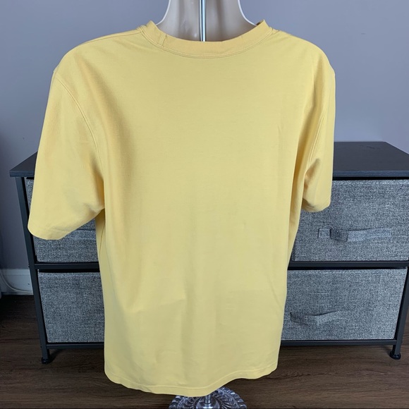 J.L. Powell Men’s Yellow Short Sleeve Crew Neck Shirt Large EUC - Picture 6 of 8